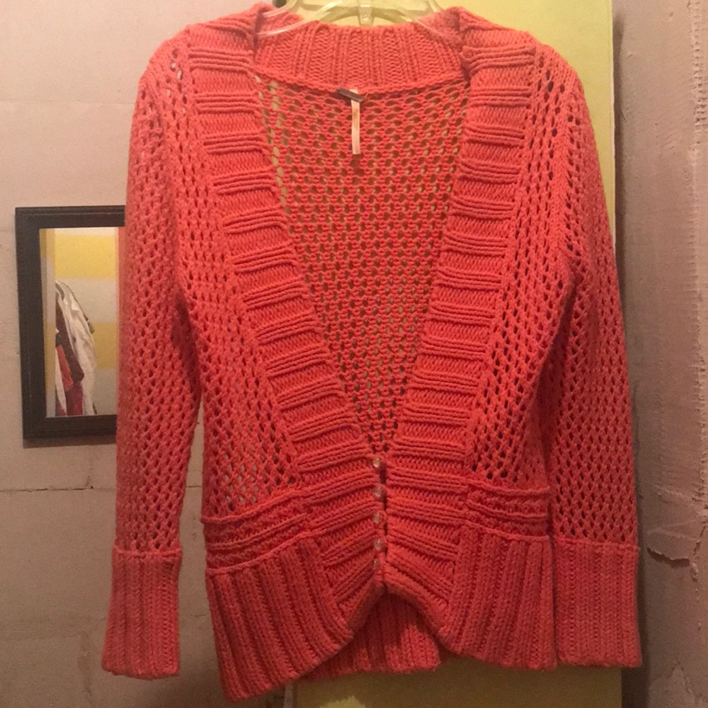 Free People crochet sweater